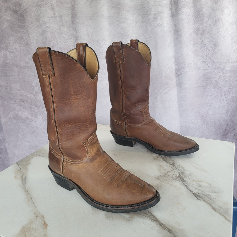 Chippewa Classic USA Western Cowboy Boots Brown Size 9 D Men's